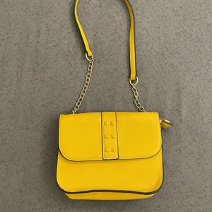Mustard Tan Sling Bag