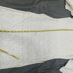 Off White Kurta With Pant