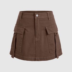 Littlebox Brown Y2k Skirt