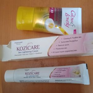 KOZICARE CREAM & GLOW AND LOVELY SPF30 Sunscreen