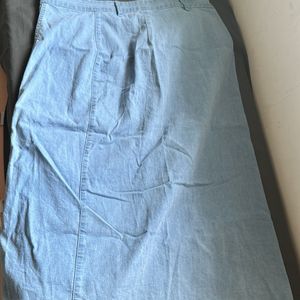 Brand New Never Worn Denim Skirt Size XXL