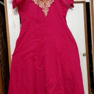 Pink Anarkali Top