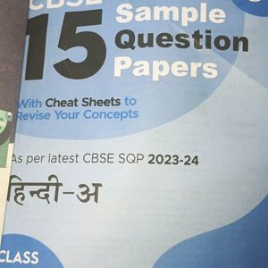 Class 10 Hindi sample paper