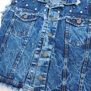 Sleeveless Denim Jacket