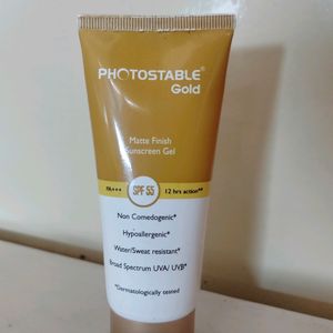 Photostable Gold Sunscreen