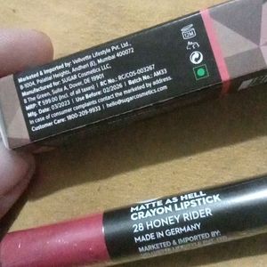 Combo Of Sugar Kohl Kajal & Crayon Lipstick