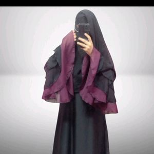 Pink Khimar With Abaya