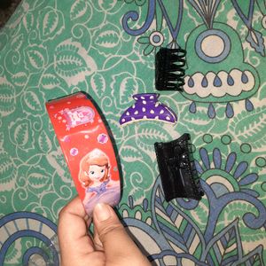 Brand New Hairband And 3 Clips