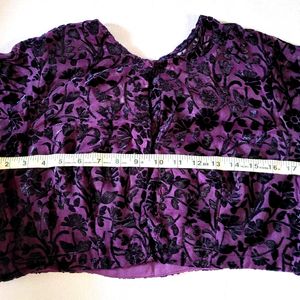 🎉 Price Drop Purple Colur Net Blouse