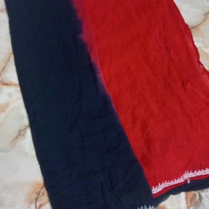 DUAL SHADES BLACK & RED DUPATTA