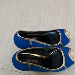 Blue High Heels - 36 Size Fixed Price