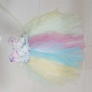 Cute Unicorn Party Dress 👗3-4yrs