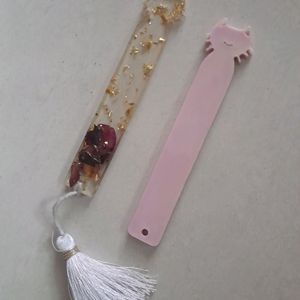 Handmade Resin Cat Shaped Bookmarks.