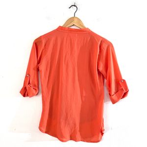 Coral Button Up Shirt (Women)