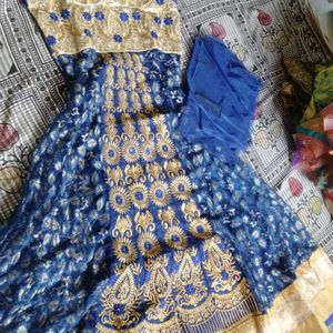 Readymade Designer Dark blue Anarkali Dress