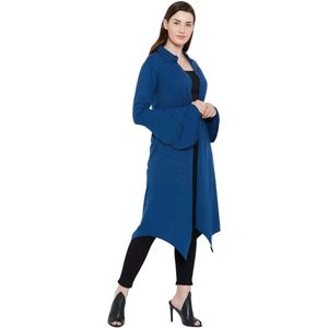 Royal Blue Colour Bell Sleeve Shrug