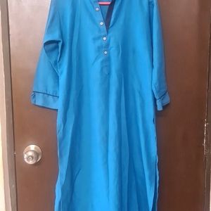 Stand Colar Kurti Blue Color 💙 At Rs 129/- only