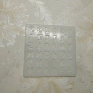 Small Alphabet Silicon Mould For Resin