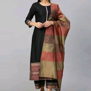 Indo Era Women Kurta Palazzo Dupatta Set