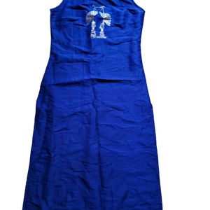 Sleeveless Blue Kurta By Myntra