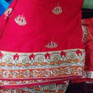 Heavy Saree With Designer Blouse Front And Back