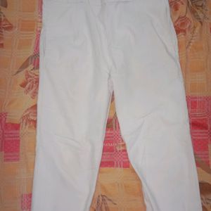 White Colour Trouser for Women