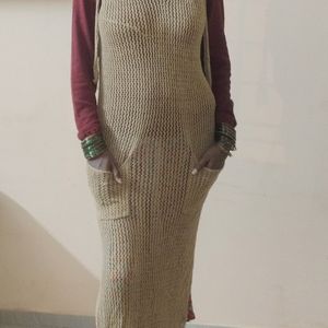 Crochet Wool Beech Wear Dress