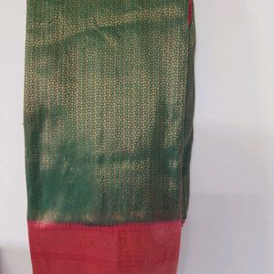 Festive Dark Green Saree