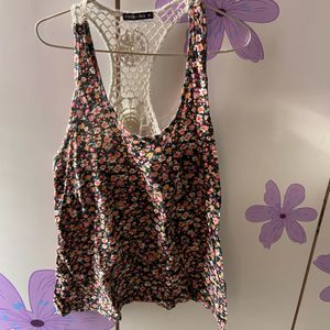 designer top with stylish back pattern