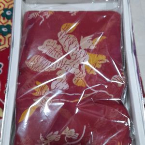 Fancy Silk Red Saree