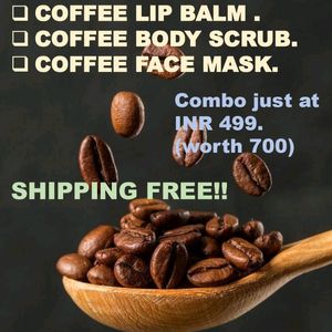 Coffee Skincare Combo Products.