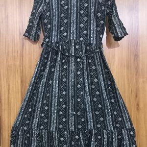 Black Anarkali Type Kurti