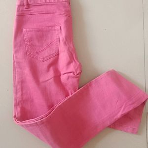 Pink Slim Fit Jeans