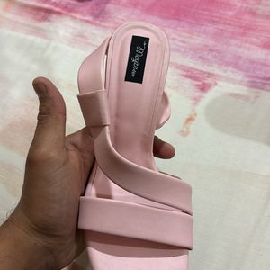 Pink Heel - Size 37 (uk 4 )