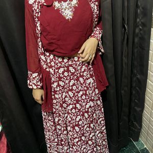 Maroon Boutique Customised 3 Piece Lehenga Set