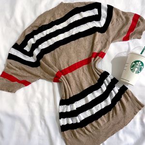 Pinterest Korean Stripped Cardigan