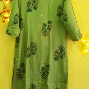 Short Kurta With One Side Pocket💚