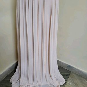 Pleated Chiffon Gown