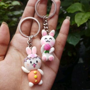 🌸Kawaii Aesthetic Clay Charm Keychain🌸