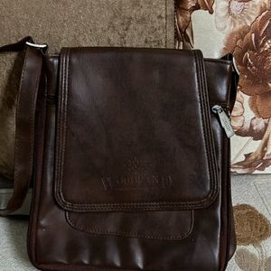 Unisex Sling Bag Brown