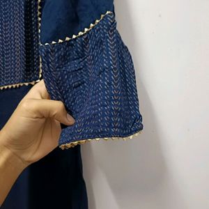 Blue Kurta Pant Dupatta