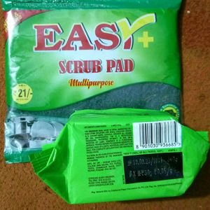 4 Vim Bar & 1 Easy Scrub Pad For Dish Wash