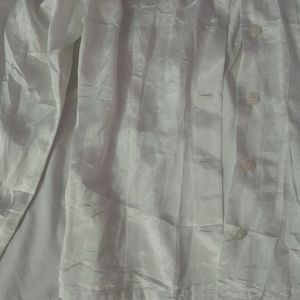 A Satin Off white Shirt