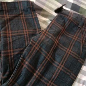 Never Used Check Kids Pant New