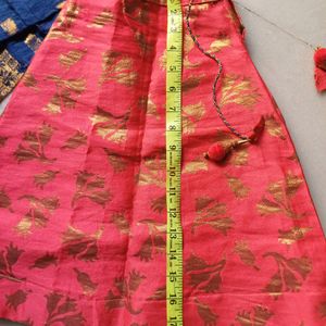 Baby Girl's Lehenga, With Halter Neck Top