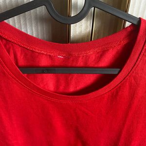 Domyos- Decathlon Red Color Loose Fit Tshirt