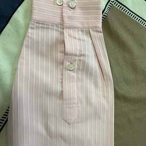 Mens Formal Shirt- Pink Striped