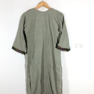 Olive Green Printed Kurta(Women’s)