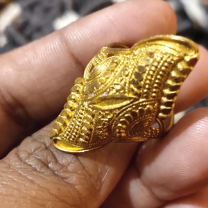 Golden Polished Ring