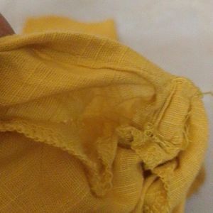 A Cotton Mustard Pathani Kurti🍋